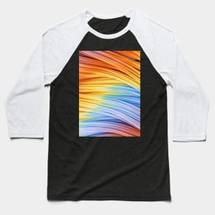 Dawn Colored Pastel Strands. Abstract Design Baseball T-Shirt